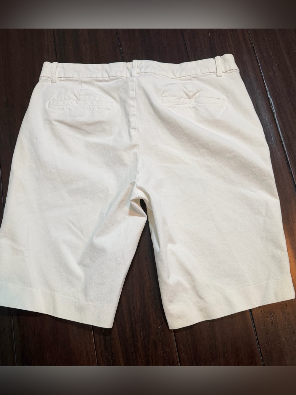 Lauren Ralph Lauren Black Label Twill Women’s Off White Bermuda Shorts 6 - Picture 7 of 9